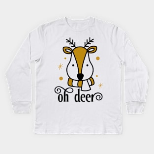 Oh Deer Kids Long Sleeve T-Shirt